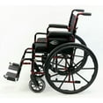 thumbnail image 2 of Karman LT-980-SI-E 18 in. 24 lbs Seat Ultra Lightweight Wheelchair with Elevating Legrest, Silver, 2 of 5