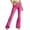 Hot Pink, variant on XFLWAM Flare Jeans for Women Ladies Elastic Pull-On Skinny Flared Bootcut Denim Jeggings