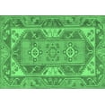 thumbnail image 1 of Ahgly Company Indoor Rectangle Oriental Emerald Green Traditional Area Rugs, 6' x 9', 1 of 4