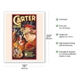 thumbnail image 2 of Carter the Great - The World’s Weird Wonderful Wizard - Vintage Magic Poster c.1926 - Fine Art Matte Paper Print (Unframed) 16x20in, 2 of 4