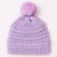 thumbnail image 2 of Baby Knitted Beaniess Winter Warm Knit Cap Solid Cute Hat Classic Outdoor Baby Beanies Hat, 2 of 4