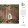 thumbnail image 5 of Modern Ceramic Small Bell Wind Chimes for Garden or Outside Decor - Beautiful Windchime for Patio & Porch Hanging Display - Decorative Outdoor Accent for Home Decoration - 5", White & Green, 5 of 8