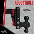 thumbnail image 3 of Enganche para remolque BulletProof MD204 ajustable con caída de 4" y doble bola, 3 of 6