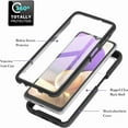thumbnail image 3 of JiaheCover for Samsung Galaxy A52 5G Case, Samsung A52 5G Phone Case with Built-in Screen Protector Clear Slim Back Cover Shockproof Rugged Heavy Duty Bumper Full Body Protective Case, Black, 3 of 6