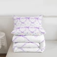 thumbnail image 5 of Erosebridal Bowknot Twin Comforter Set,Ribbon Purple Bow,Reversible,2-Piece, 5 of 7