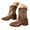Brown, variant on UngA Cowboy Boots for Women Pointy Toe Women's Western Boots Cowgirl Boots Mid Calf Boots Brown,Size 7.5