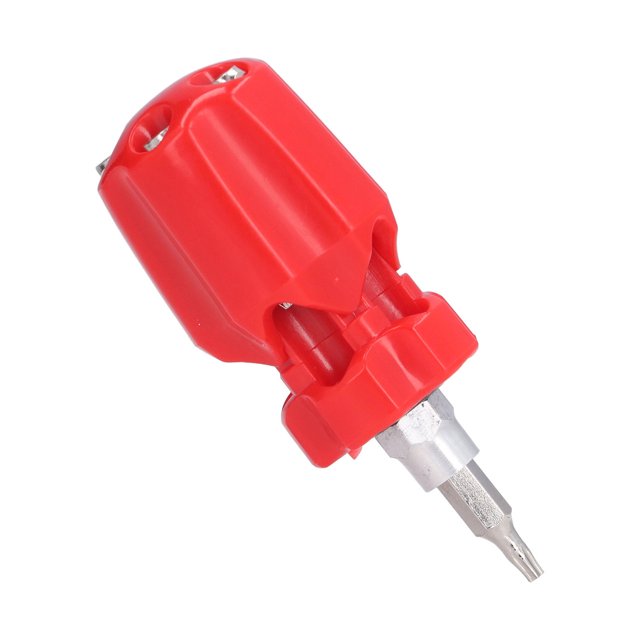 Hand Screwdriver, Portable Wear Resistant T15 PH0 PH1 PH2 1/4 3/16 6 In 1 Screw Driver For Parts Fastening