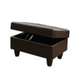 thumbnail image 4 of JESTOP Leather Storage Ottoman, Ottoman with Storage, Rectangle 28.5" Foot Rest Ottomans Stool for Living Room Bedroom, 4 of 7