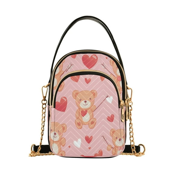 DIXRUYEE Cross Body Fashion Shoulder Waist Purse Bags Cupid's Bears Pocket Handbags