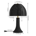thumbnail image 5 of JONATHAN Y Joanie 22" Bohemian Rustic Iron LED Table Lamp, Black/Brass Gold, JYL4040D, 5 of 7