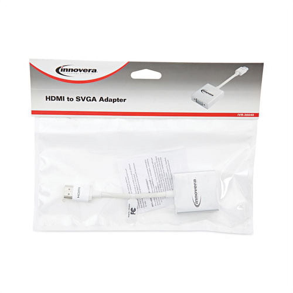 Hdmi To Svga Adapter, 6", White | Bundle of 2 Each