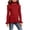 Red, variant on Girls Fall Winter Sweaters Classic Mock Neck Ribbed Knit Tops Casual Long Sleeve Pullover T Shirts Essential Warm Base Layer for Daily Outdoor Play School Wear