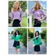 thumbnail image 5 of Camisas de manga larga, elegantes e informales, Dokotoo para mujer, blancas, XXL, 5 of 6