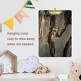 thumbnail image 7 of FMSHPON Golden Marble Swirl Clipboard Hardboard Wood Nursing Clip Board and Pull for Standard A4 Letter 13x9 inches, 7 of 7
