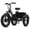 Blac k, variant on BROOBY Folding Electric Tricycle for Adults, 500W Motor 1000W Peak 3 Wheel Electric Bike with 48V 15Ah Removable Battery, 20" x 4.0 Fat Tires, 7-Speed Electric Trike with Front & Rear Baskets,
