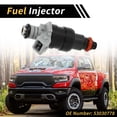 thumbnail image 3 of Inyector de combustible para Dodge para Ram 1500 1996-1999 Boquilla de inyección de combustible No.53030778 1 agujeros negro, 3 of 6
