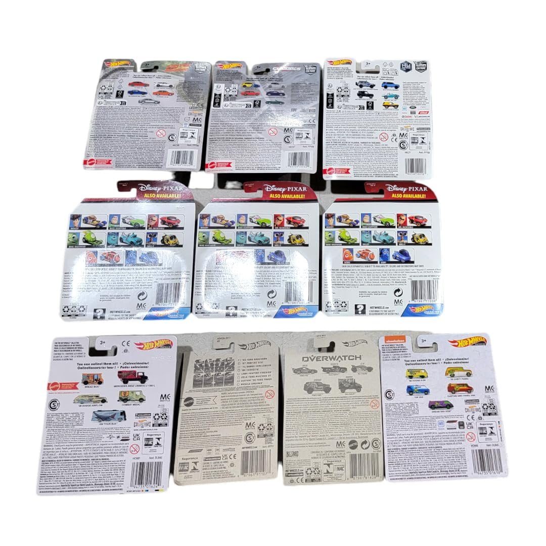 Hot Wheels Variety Pack 10 Random Release Pop Culture Entertainment Cars