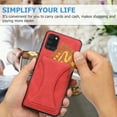 thumbnail image 6 of TOP SHE Case for Samsung Galaxy A21S A217M, Galaxy A21S Phone Case (6.5 Inch) - Synthetic Leather Protective Case with Card Slot / Kickstand, Slim Fit Lightweight Simple Fashion Cover (Red), 6 of 7