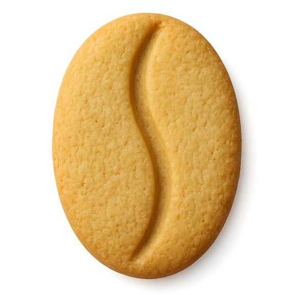 Coffee Bean Cookie Cutter & Stamp 4x2.8" for Baking & Fondant Clay Embosser