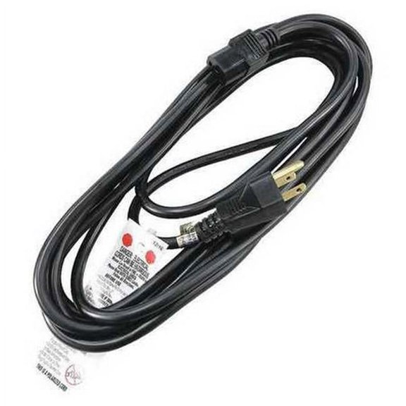 Manufacturer Varies Power Cord, 5-15P, SJT, 15 ft., Blk, 13A, 16/3 5XFN7ID