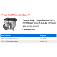 thumbnail image 2 of Throttle Body - Compatible with 2007 - 2019 Nissan Sentra 1.8L 2.0L 4-Cylinder 2008 2009 2010 2011 2012 2013 2014 2015 2016 2017 2018, 2 of 2