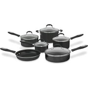 FEIRO 11-Piece Nonstick Cookware Set, Black, 55-11BK