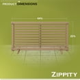 thumbnail image 6 of 22in H x 44in W (2 Panels) Freestanding Zippity Portable Puppy Fence Kit, Cedar Color Dog Puppy Playpen, Dog Fence Outdoor for Yard, Vinyl Picket Outdoor Dog Fence, Dog Play Pen Indoors, ZP19072, 6 of 8
