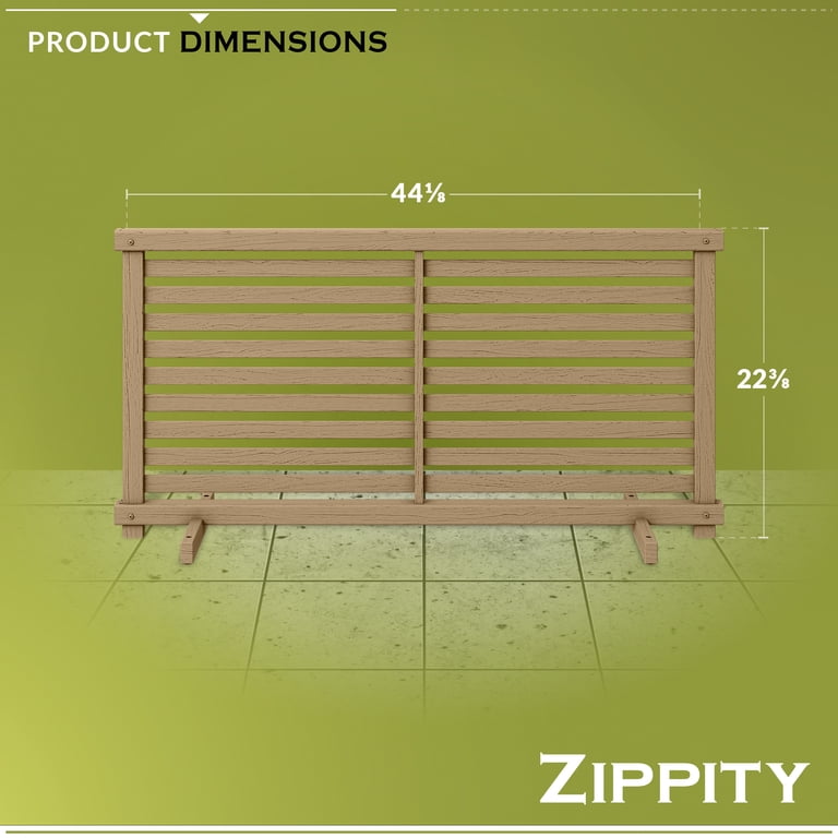22in H x 44in W (2 Panels) Freestanding Zippity Portable Puppy