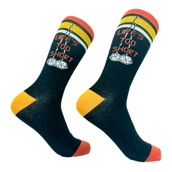 Men's Lifes Too Short to Drive Boring Cars Socks Funny Fast Car Engine Lovers Footwear