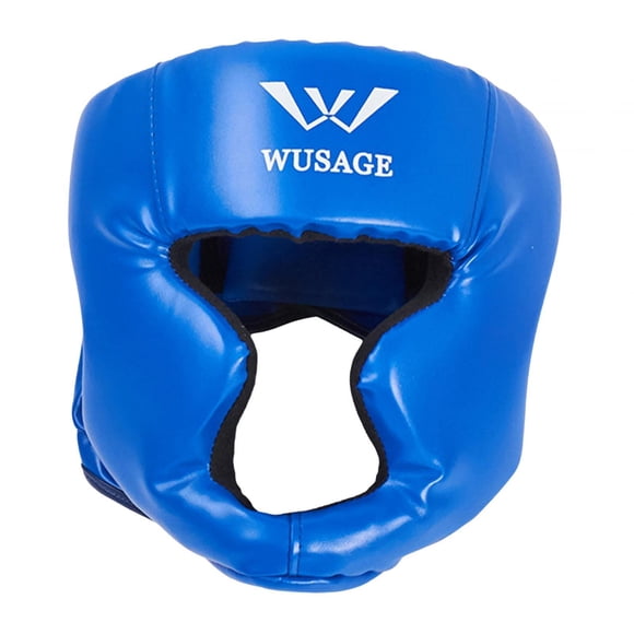 Casco de boxeo Zulema Protector de cabeza transpirable para Kickboxing Muay Thai Taekwondo Azul S