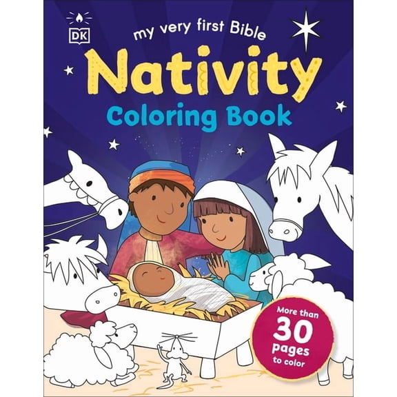 First Bible Stories Color My Bible Stories: Nativity, (Paperback)