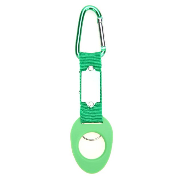 Escalada Hervidor de goma para deportes al aire libre Hebilla Mosquetón Soporte para botella de agua (Verde) Tmvgtek Para Estrenar