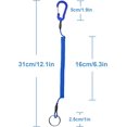 thumbnail image 2 of Retractable Safety Coiled Lanyard with Aluminium Alloy Carabiner Clip, Black/Blue/Green/Red/Yellow, 2 of 5
