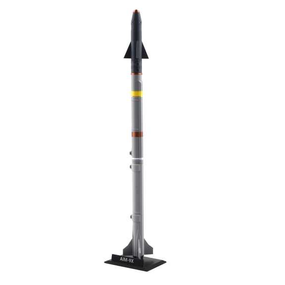 JIAHAOO 1:8 Scale AIM-9X Sidewinder Air-To-Air Missile Model 38cm PLA Plastic 3D Printed Desktop Showcase Decor