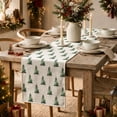 thumbnail image 2 of Sm:)e Xmas Tree Christmas Table Runner, Seasonal Winter Kitchen Dining Table Decoration for Home Party Decor 13x72 Inch, 2 of 8