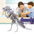 thumbnail image 3 of Rex Wooden 3D Puzzle Model Laser DIY Children's Puzzle Simulation Dinosaur Toys, 3 of 3