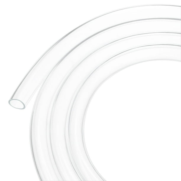 Tubo de plástico transparente, 0.71 pulgadas (18 mm) ID 0.79 pulgadas (20 mm) OD, tubo de 7 pies (2 m) de longitud, tubo de vinilo para jardín