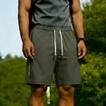 thumbnail image 2 of EOYWHK Mens Hiking Shorts with Pockets Elastic Waist Hiking Shorts Men Soft Lightweight Breathable Comfort Cargo Shorts for Men Green, Size L, 2 of 9