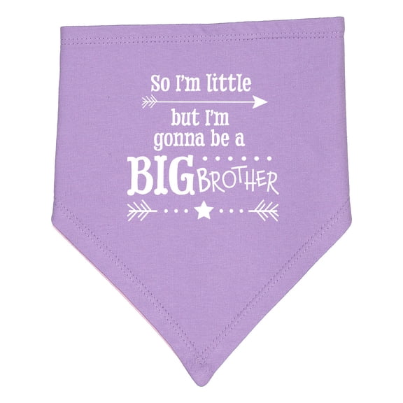 Inktastic So I'm Little, but I'm Going to Be a Big Brother Baby Bandana Bib