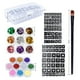 thumbnail image 4 of Body Glitter Tattoo Set Kit de tatuajes temporales con purpurina 22 piezas yeacher Conjunto de brillo corporal, 4 of 7
