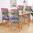 thumbnail image 2 of Yayeee 4 Pack Dining Chair Covers Stretch Parson Chairs Slipcovers Seat Protector, White Vibrant Flowers, 2 of 6
