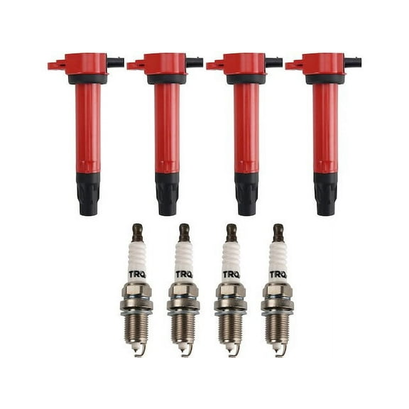 Ignition Coil and Spark Plug Kit 8 Piece - Compatible with 2009 - 2020 Dodge Journey 2.4L 4-Cylinder 2010 2011 2012 2013 2014 2015 2016 2017 2018 2019