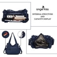 thumbnail image 6 of Purses and Handbags Women Tote Shoulder Top Handle Satchel Hobo Bags Fashion Washed Leather Purse…, 6 of 7