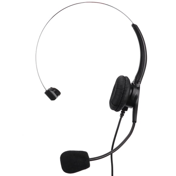 Call Center Headset, Plug And Play Black Phone Headset Professional For Customer Service For Call Center