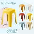 thumbnail image 2 of 6 Pack Plastic Stackable Stools, Wanan 18.1 Inch Height Colorful Nesting Stools, Portable Backless Stool, Flexible Seating Chairs for School Home Office, 2 of 5