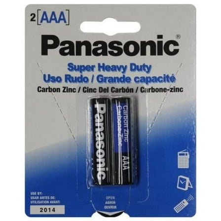 Panasonic UM-4NPA/2B Aaa-2 Heavy Duty Battery 2-pack