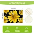 thumbnail image 4 of Bee Sunflower Placemats for Dining Table Set of 4, Spring Summer Seasonal Decoration Rustic Washable Table Mats,12 x 18 Inch, 4 of 4