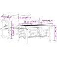 thumbnail image 4 of vidaXL 2 Piece Garden Sofa Set with Cushions Bamboo, 4 of 5