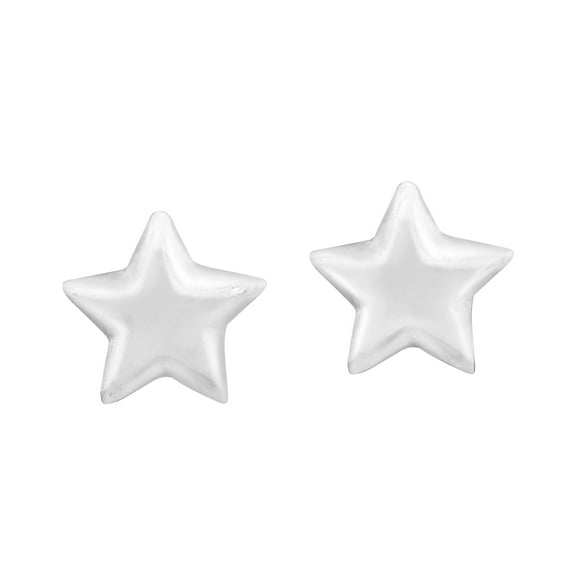 Classic Mini Star Disc Dot .925 Celestial Everyday Sterling Silver Stud Earrings