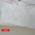 thumbnail image 3 of Laklulu LOHASCASA Mantel redondo de encaje de hule de vinilo, impermeable, plástico de PVC, lavable, Peva, resistente, a prueba de derrames de aceite, mantel circular para cocina, barbacoa, hoja azul, 3 of 5